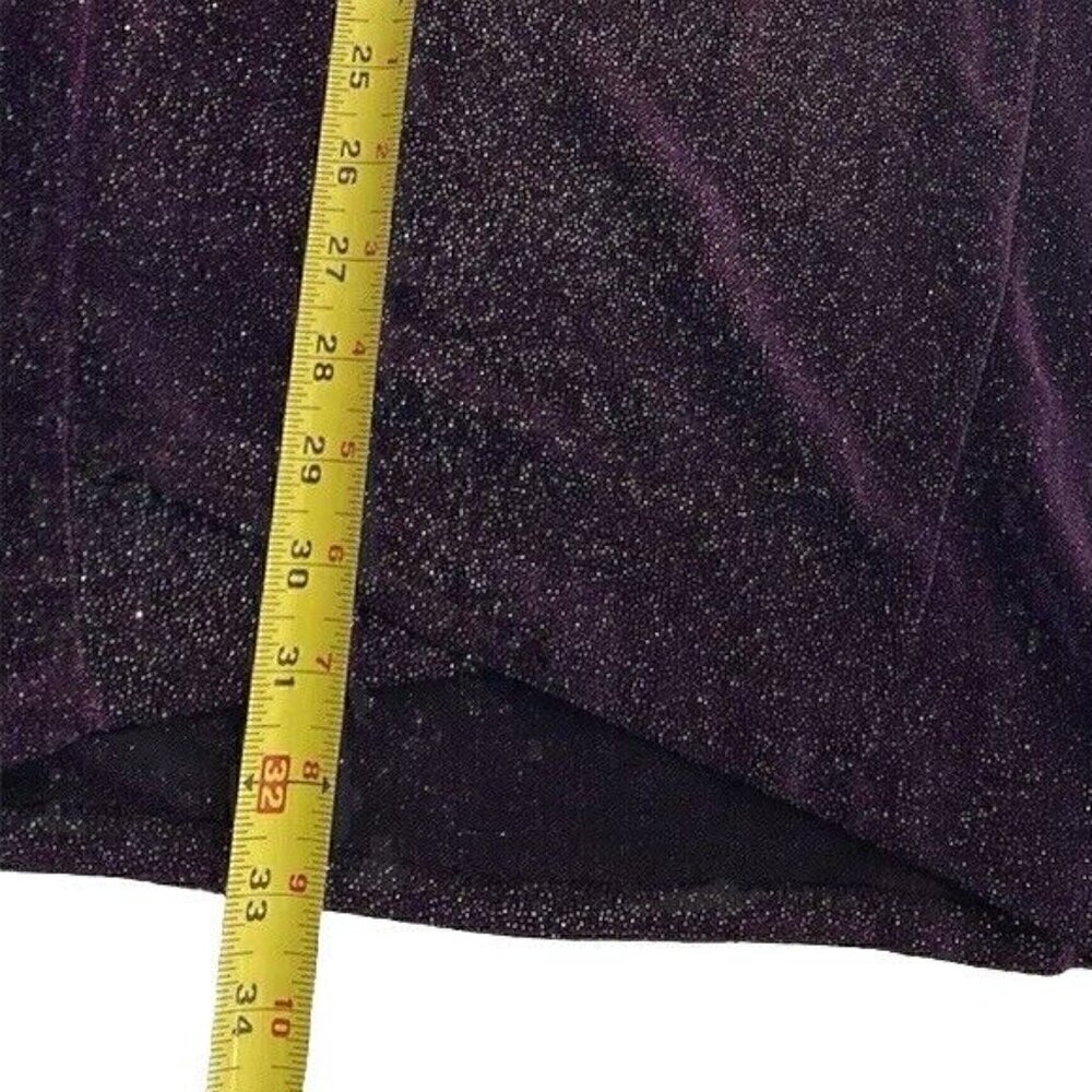 Windsor Women’s Dress Y2K Purle Sparkly fairy Mini Dress Two Tone Prom Party - Picture 9 of 16